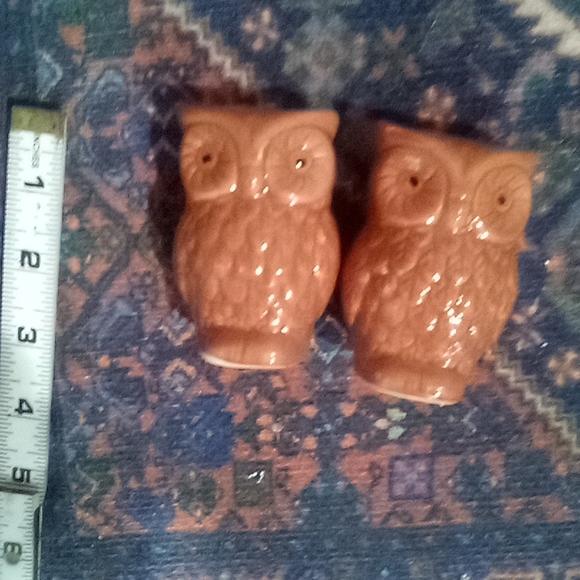Glitter Sparkle Owl Dish and Retro Vintage Style Shakers - Picture 15 of 15